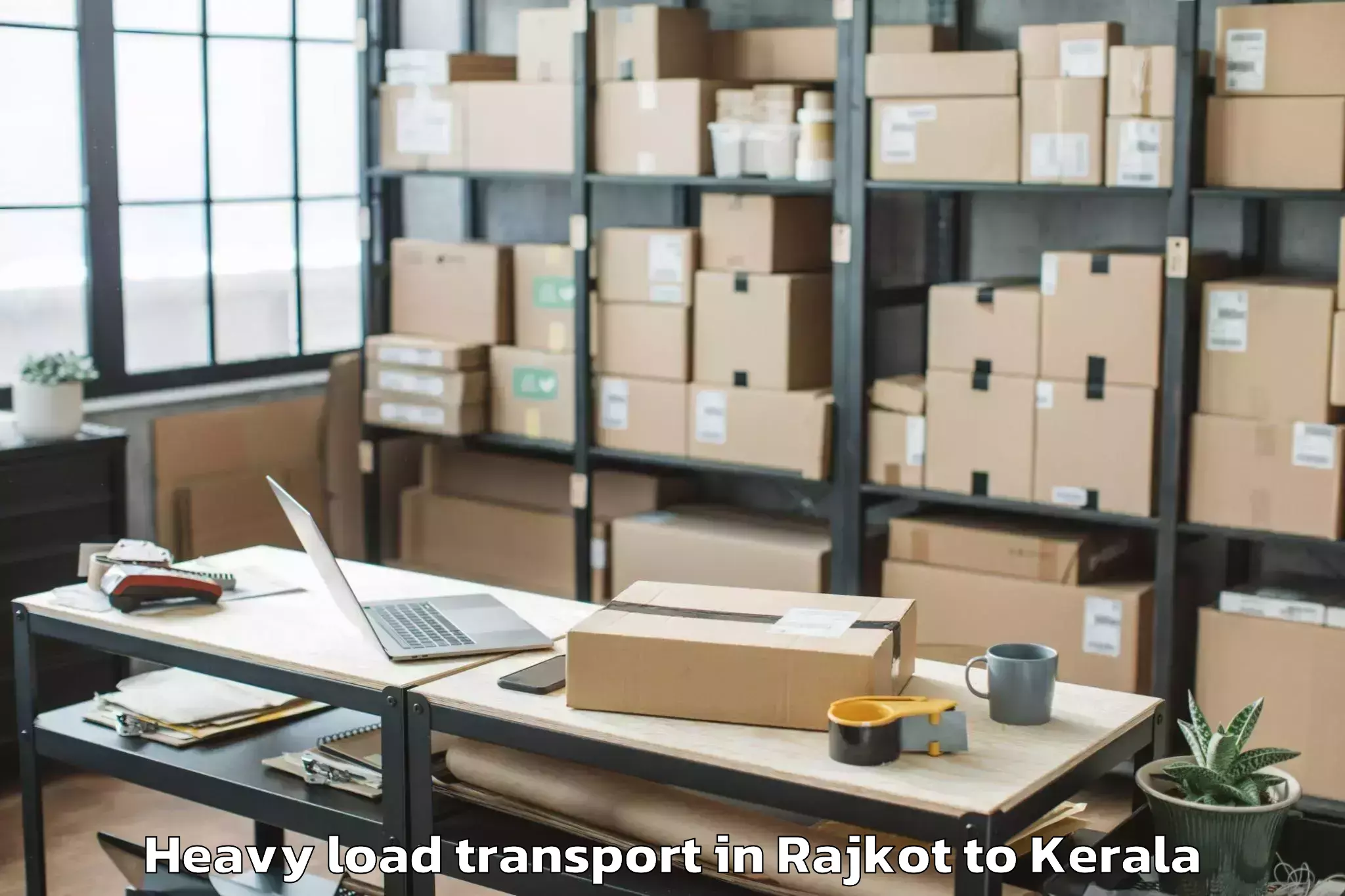 Professional Rajkot to Changaroth Heavy Load Transport